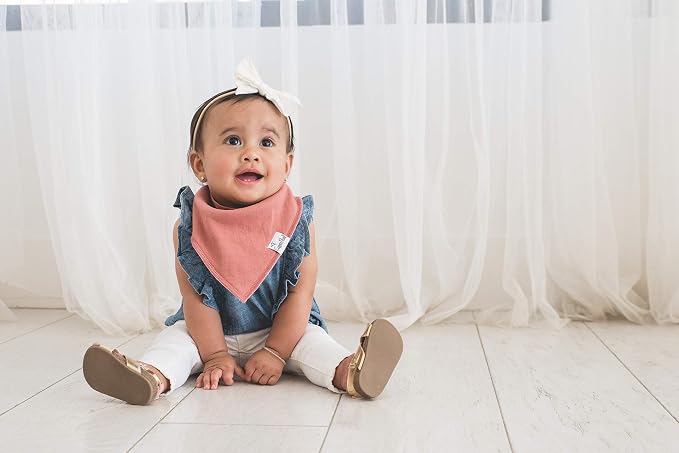 Copper Pearl 4 Pack Soft Cotton Baby Bibs - Image 2