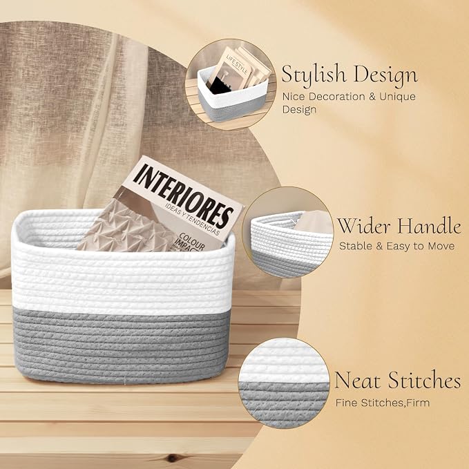 Hopegiver 3 Pack Storage Baskets - Image 6