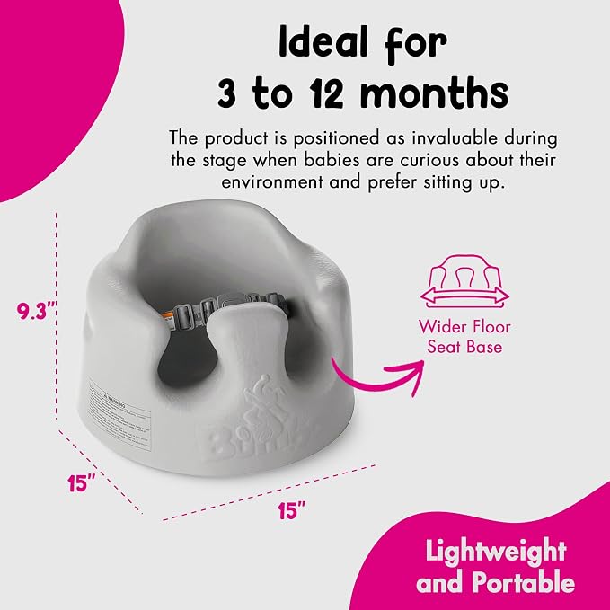 Bumbo Baby Infant Soft Foam Comfortable Support Wide Floor Seat - Image 3