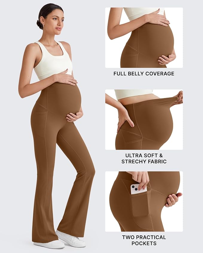 G4Free BareFeel Maternity Flare Leggings - Image 3