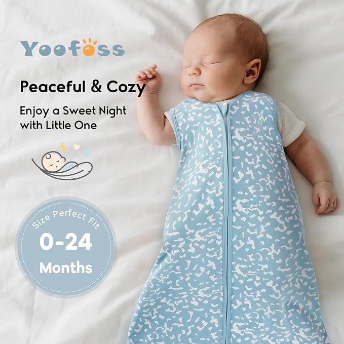 Yoofoss Baby Sleep Sack 12-18 Months 0.5 Tog Wearable Blanket - Image 6