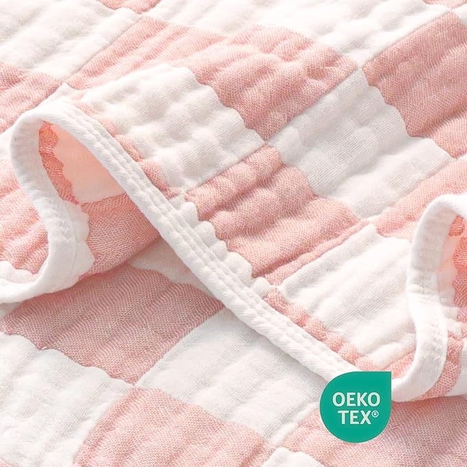 Muslin Swaddle Blankets Neutral, Baby Swaddling Wrap Nursery Blanket - Image 2