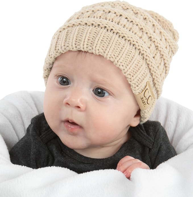 Funky Junque Baby Winter Hat – Cute Newborn Hats, Cozy Warm Infant Beanie by FunkyJunque
