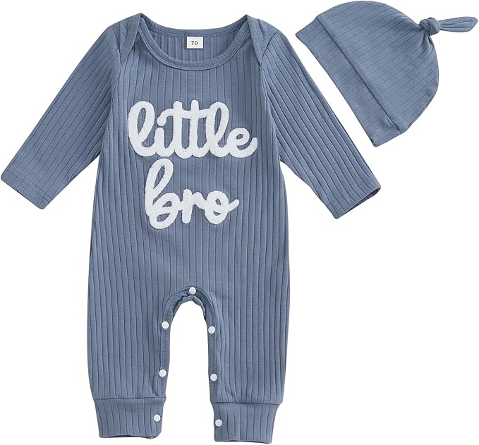 Fernvia Newborn Baby Boy Clothes Letters Print Bodysuit 3 6 9 12 18 Months Long by Fernvia