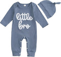 Fernvia Newborn Baby Boy Clothes Letters Print Bodysuit 3 6 9 12 18 Months Long by Fernvia
