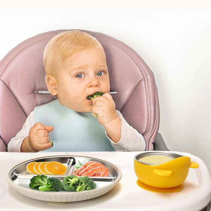 Stainless Steel Kids Plates and Bowls - Image 7
