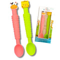 3-in-1 Silicone Baby Spoon Self Feeding 6+ Months by LittleGrubbers
