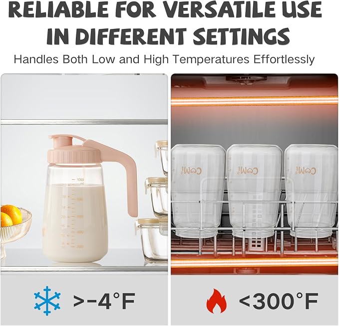COMI 34oz Breast Milk Pitcher, No Leak Breast Milk Storage Containers - Image 4