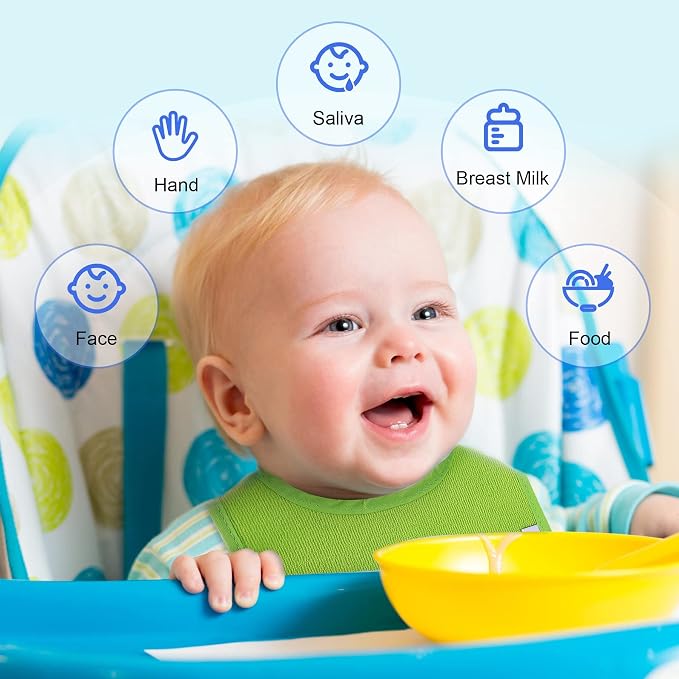 12 Pack Terry Drool Cotton Bibs, Unisex Baby Bibs - Image 4