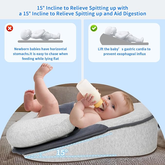 2025 Upgraded Removable Rest Nest Baby Bed Acid Reflux - Image 3