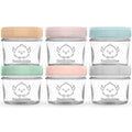 KeaBabies 6pk 4oz Glass Baby Food Containers by KeaBabies