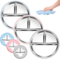 Bella's Friends Stainless Steel Toddler Plates Silicone Suction, 3 Packs by BellasFriends