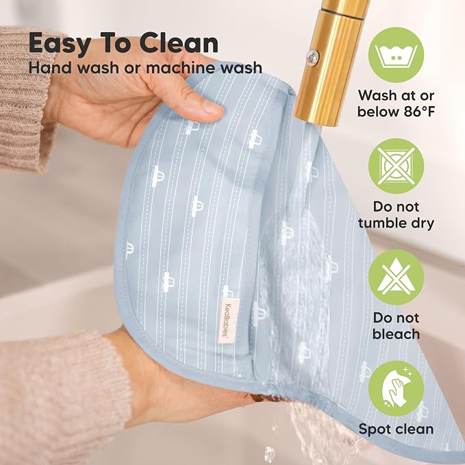 KeaBabies 3-Pack Waterproof Baby Bibs - Image 6