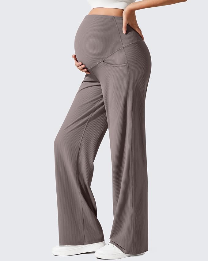 G4Free Ribbed Maternity Yoga Pants - Image 4