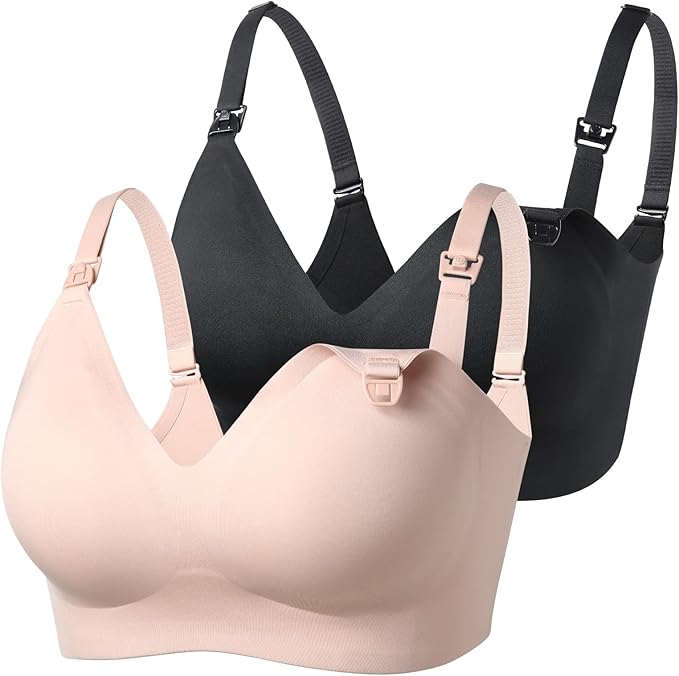 Momcozy Nursing Bras for Breastfeeding, YN21 Seamless Ultra Comfort Maternity by Momcozy