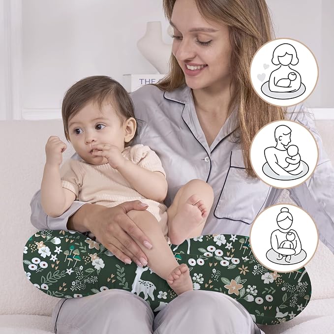 Little Grape Land Nursing Pillow, Upgraded Breast Feeding Pillow - Image 4
