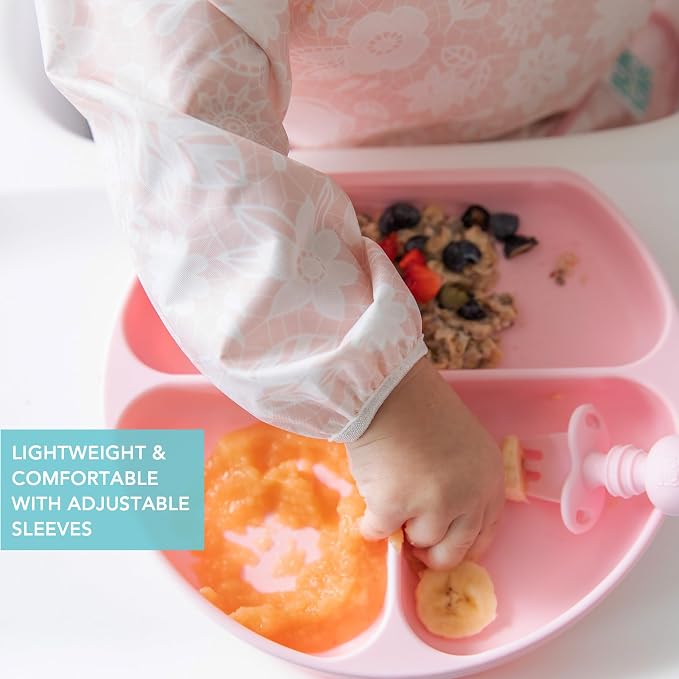 Bumkins Sleeved Bib for Girl or Boy, Baby and Toddler for 6-24 Mos, Essential - Image 4