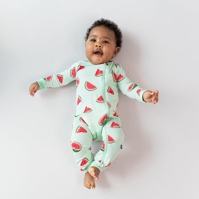 KYTE BABY Unisex Rayon Made From Bamboo Zippered Rompers 0-24 Months - Image 3