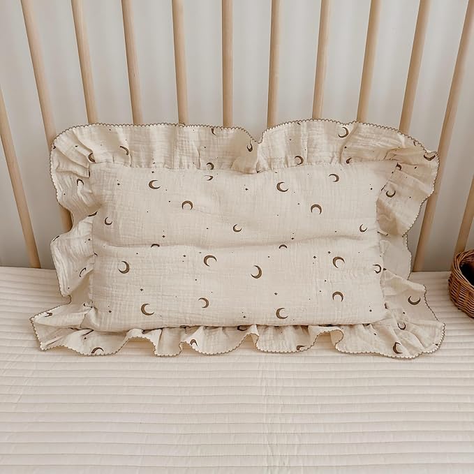 BuLuTu Muslin Toddler Pillowcases Girls Boys, Soft Breathable Cotton Kids - Image 8
