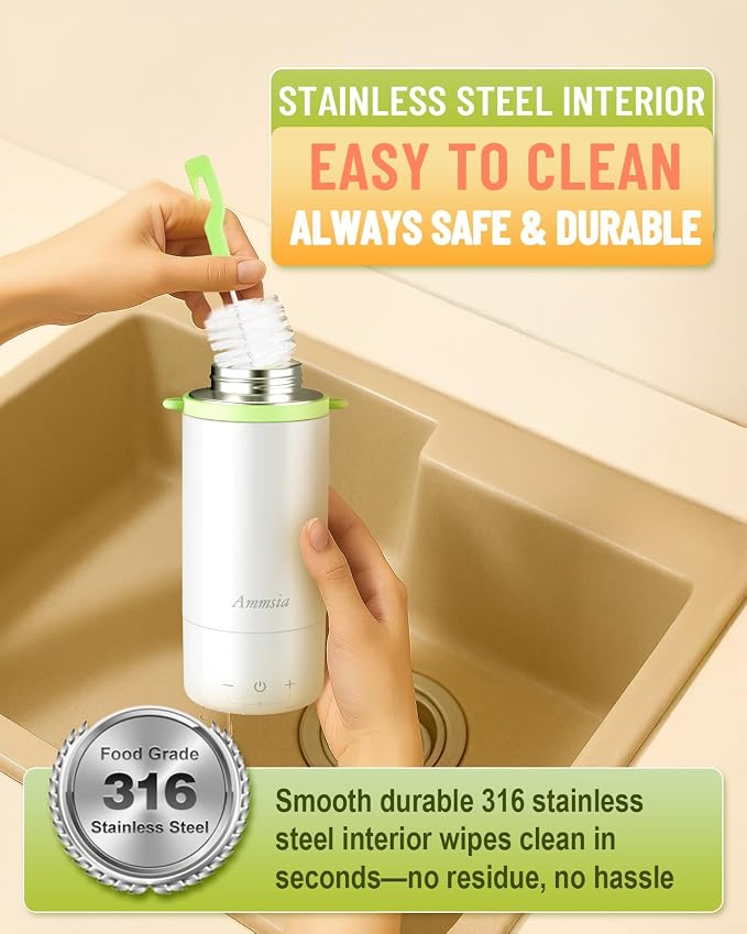Portable Bottle Warmer for Travel – Fastest Heating & Charging & Long Battery - Image 5