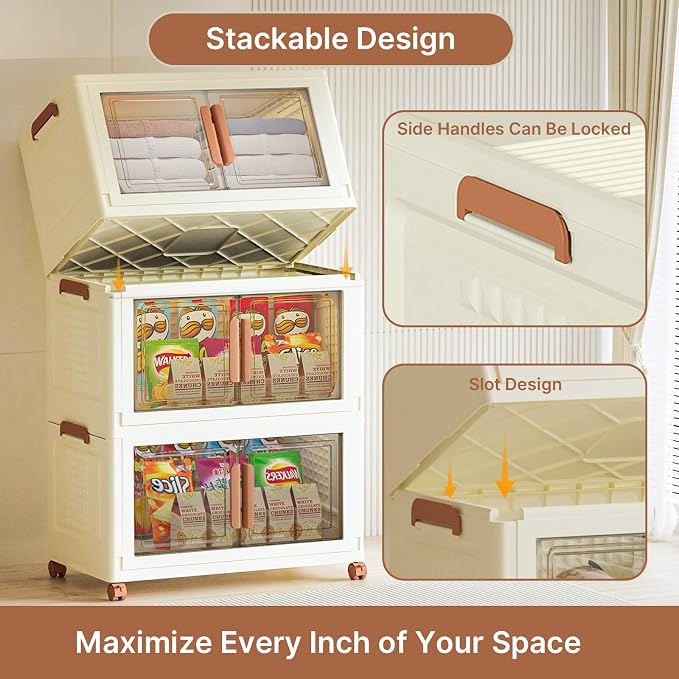 570Qt/140Gal Large Stackable Storage Bins - Image 5