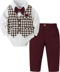 DISAUR Baby Boy Clothes Toddler Boy Outfits 4PCS Gentleman Dress by DISAUR