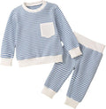 Toddler Baby Boy Fall Clothes Waffle Outfit Long Sleeve Color Blocking by Fufuriprefer