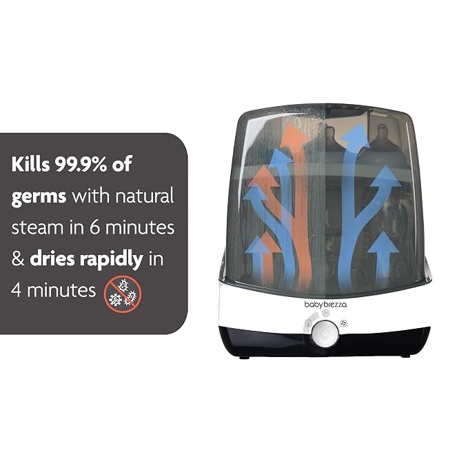 Baby Brezza Superfast 10 Minute Baby Bottle Sterilizer + Dryer - Image 4