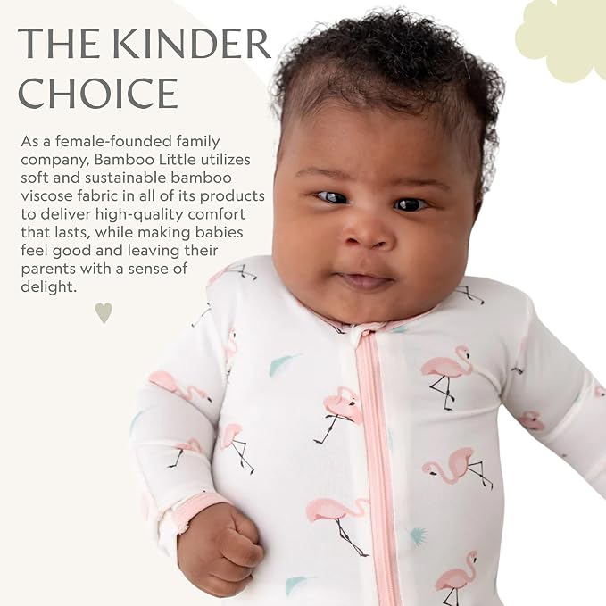 Bamboo Little Soft Baby Footie Pajamas, Baby Clothes, Newborn Sleepers - Image 6