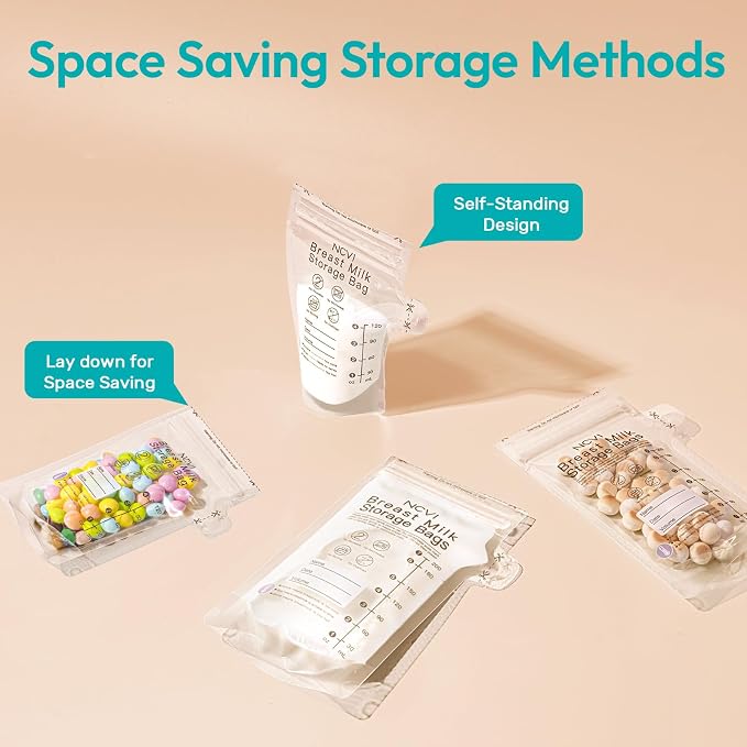 NCVI 4+7 oz Breastmilk Storage Bag Freezer - Image 9