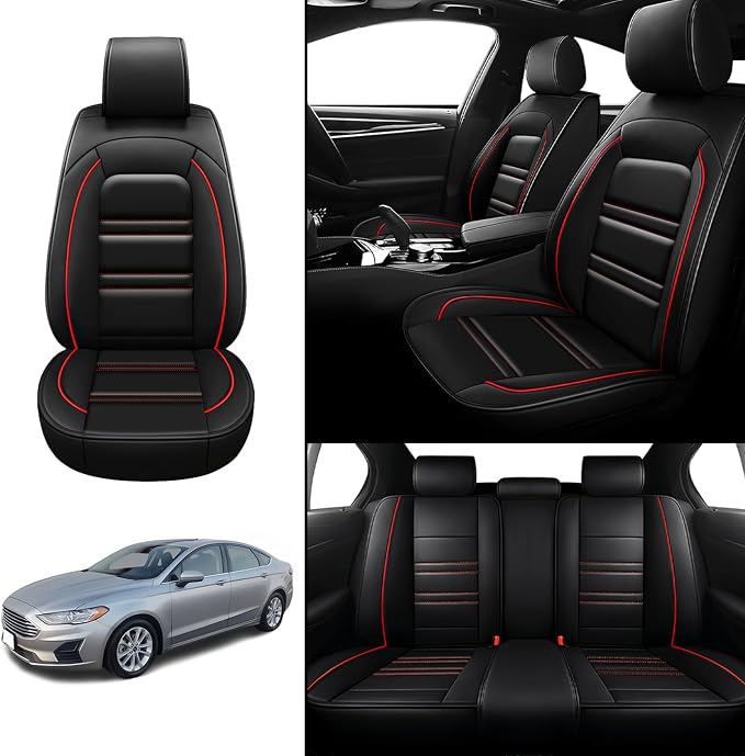 Seat Covers for Ford Fusion 2006-2020 | 5-Seats Leather Seat Covers - Image 2
