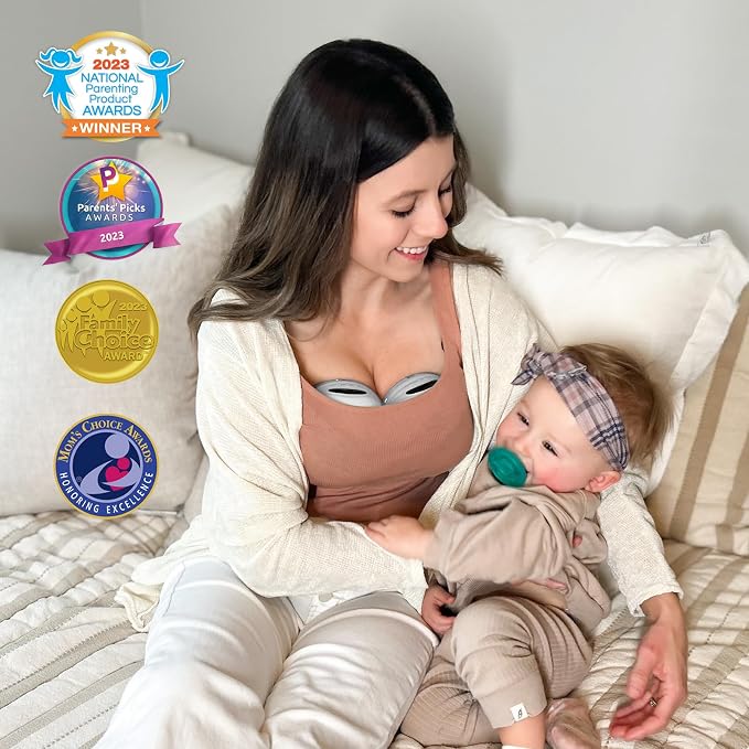 MomMed Wearable Breast Pump – Double Electric Hands-Free Breast Pump, - Image 2