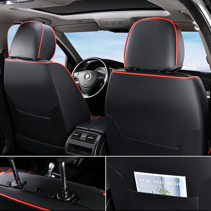Doogo Front Car Seat Covers, Seat Covers 2 Piece, Automotive Seat Covers - Image 2