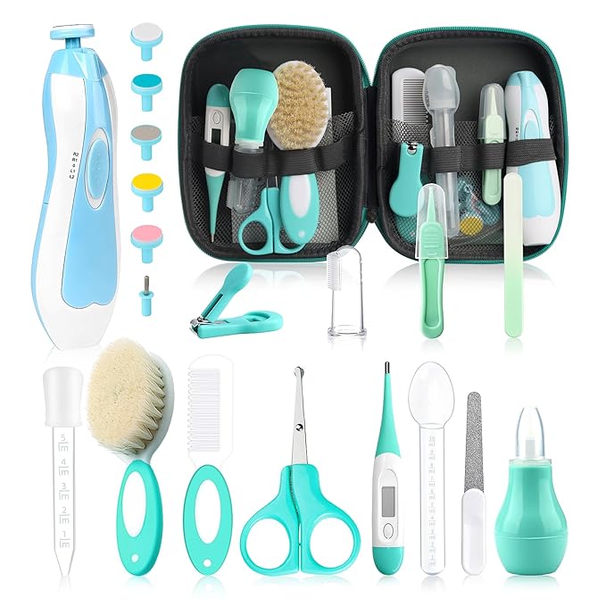 Baby Grooming Kit, Electric Safety Nail Trimmer Baby Nursery Kit，Infant Safety by WXA