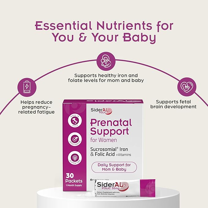 SiderAL Prenatal Vitamins for Women | Clinically Proven Iron Supplement for - Image 3