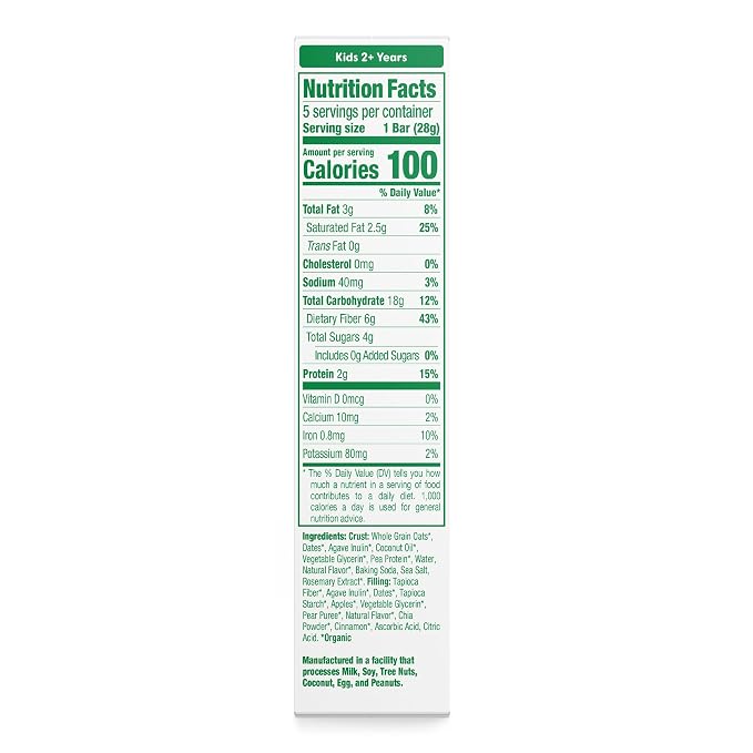 Sprout Organics, OatYayz Toddler Snack Bars, Apple & Cinnamon - Image 2