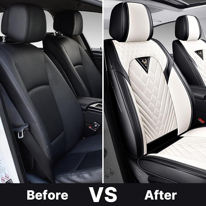 Car Seat Covers, Waterproof Faux Leather Automotive Comfortable Seat Covers - Image 9