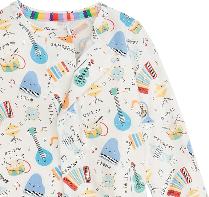 Magnetic Me Girls Modal Magnetic Baby Footie Pajamas | Silky Soft Modal Fabric - Image 3