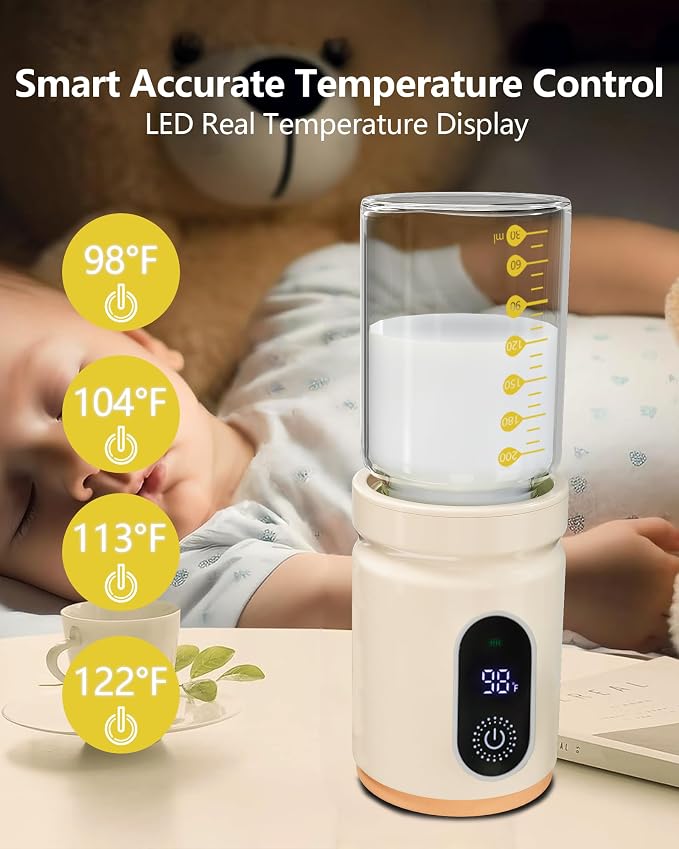 Portable Bottle Warmer, Travel Baby Bottle Heater, Rechargeable Milk Warmer - Image 5