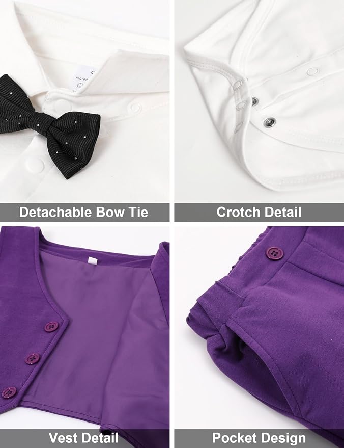 A&J DESIGN Baby Boy Suits Clothes Infant Toddler Formal Gentleman Outfits - Image 4