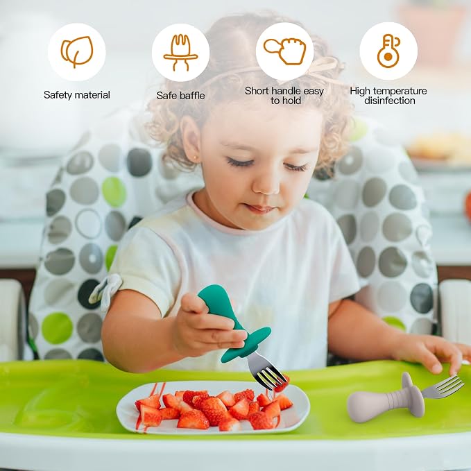 4Pcs Toddler Forks Baby Forks Set - Image 2