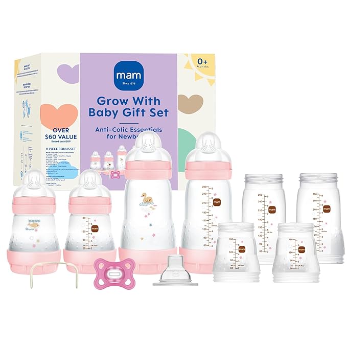 MAM Grow with Baby Feeding Set, Newborn Essentials Must Have by MAMBabyUSA