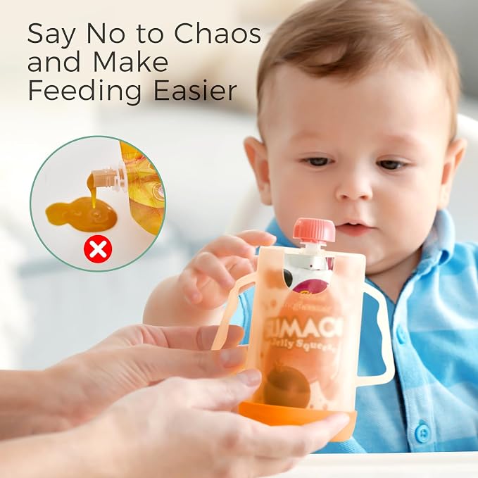 Momcozy Squeeze Pouch Holder for Food Pouches and Drink Boxes, Baby Pouch - Image 4