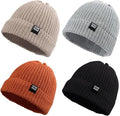 JANGANNSA Simple Knitted Baby Beanie Hip-Hop Boys Winter Hat Toddler Kids Bonnet by JANGANNSA