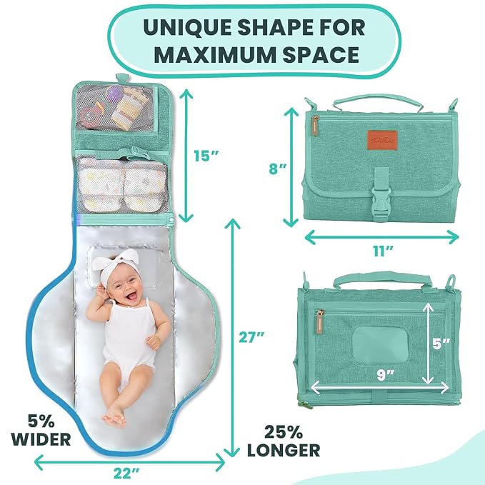 Portable Changing Pad for Baby, Travel Diaper Changing Pad for Newborn - Image 3