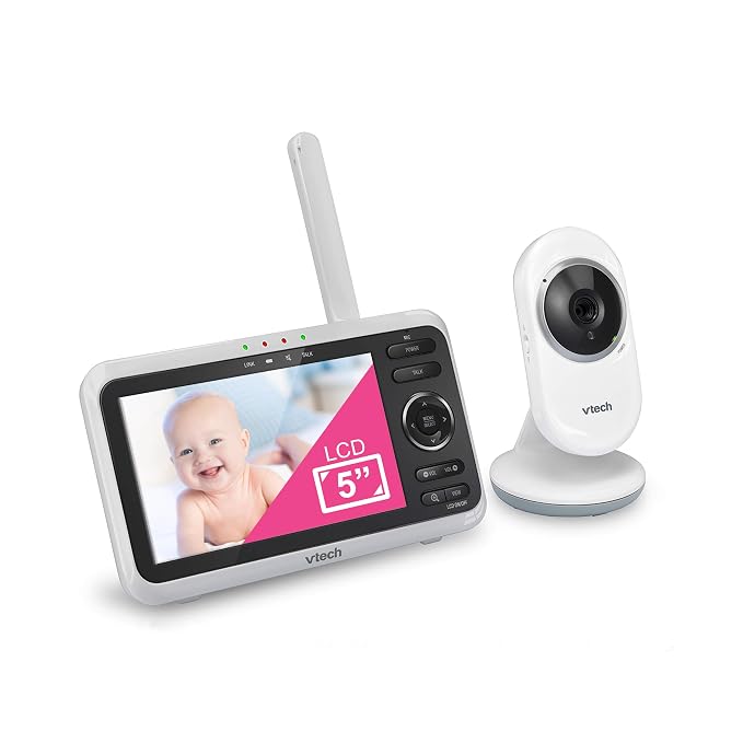 VTech VM350 Baby Monitor, 1000ft Long Range, Night Vision, 2-Way Talk, Secured by VTechBabyMonitors