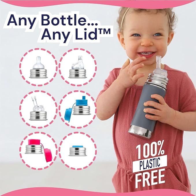 Pura Kiki 11oz/325ml Stainless Steel Straw Bottle w/Sleeve - Image 6