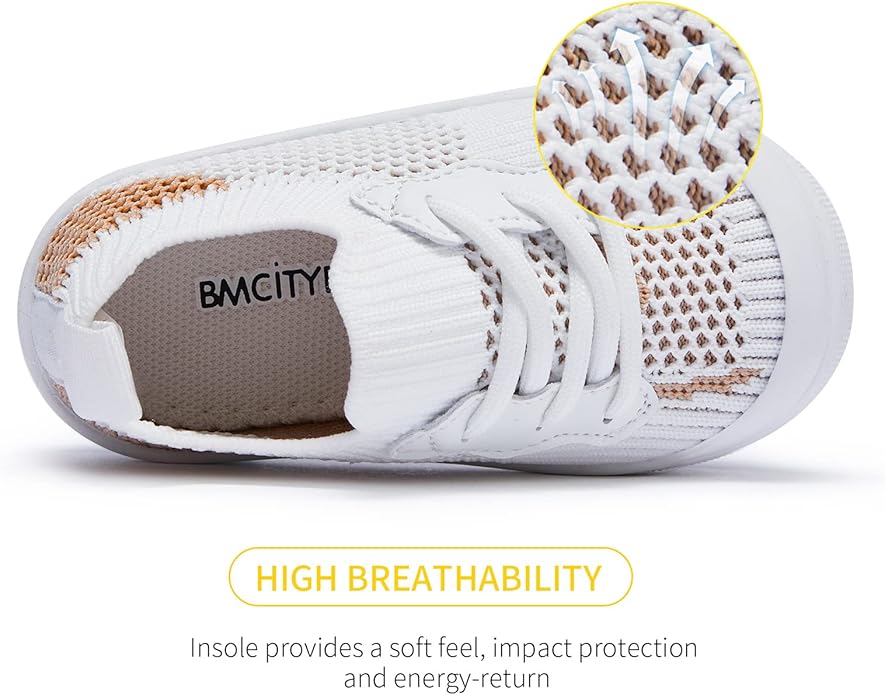 BMCiTYBM Baby Sneakers Girls Boys Lightweight Breathable Mesh First Walkers - Image 4