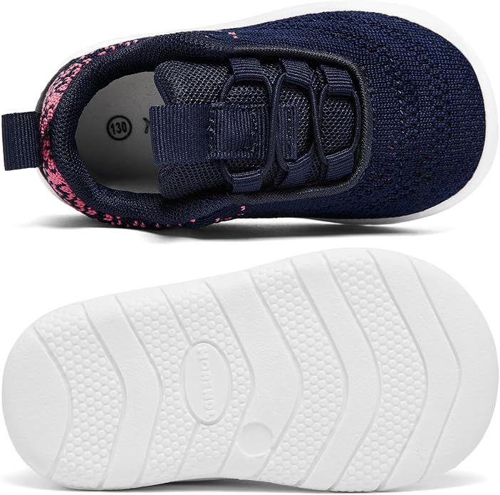 MORENDL Toddler Slip On Sneakers Baby Walking Shoes Non-Slip Breathable Unisex - Image 4