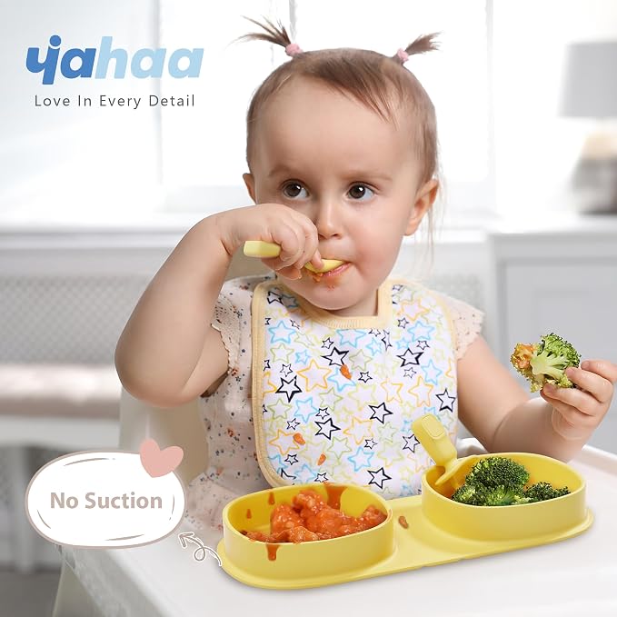 Silicone Foldable Novelty Dinner Plates, Baby Plates Travel Essential - Image 2
